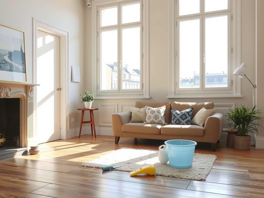 Intérieur parisien épuré et lumineux